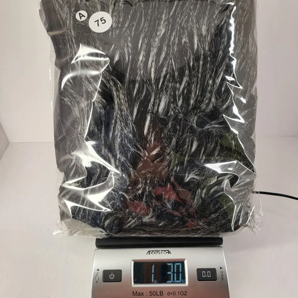 Womens Adrianna Papell Faux Fur Vest Black & Gray Size 1X  NWT - Picture 7 of 7